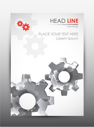 Brochure design template cover presentation vector