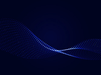 Abstract design element flowing particle vector