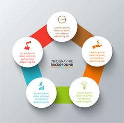 Circular Data Visualization vector image