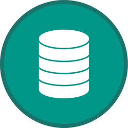 database glyph multi color background vector image