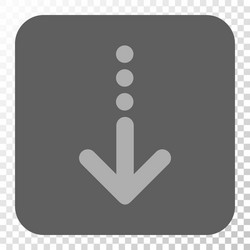 Send down rounded square button vector
