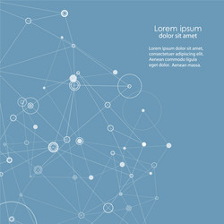 Abstract connection structure science vector