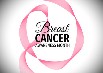 breast cancer awareness month banner Vector Image