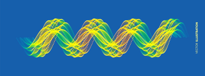 spiral connection structure abstract grid design vector image