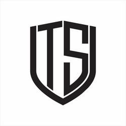 Ts logo monogram with wings arrow around design Vector Image