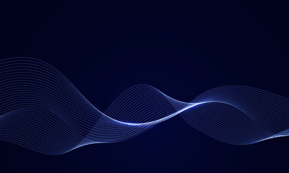 Abstract design element flowing particle vector