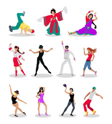 Diverse Dancing Figures vector