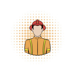 Fireman icon flat Royalty Free Vector Image - VectorStock