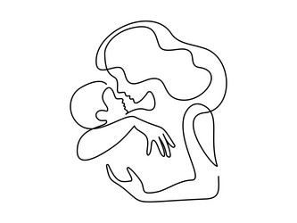 happy mother day card woman hold her baby Vector Image