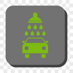Car shower rounded square button Royalty Free Vector Image