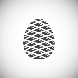 Pine cone icon on background for graphic and web vector