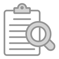 Audit file icon user interface as a simple sign vector