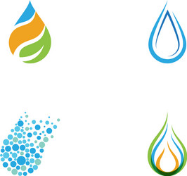 water drop logo template Vector Image
