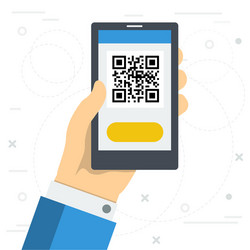 access to web site by qr code vector