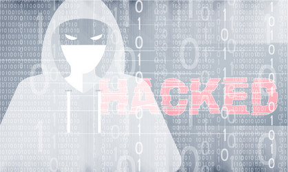abstract background hacker attack theme vector image