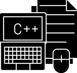 programming - coding notebook mouse docs icon vector