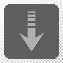 Send down rounded square button vector