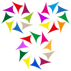 abstract triangle pattern colorful geometric vector image