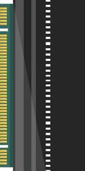 computer microchip circuit vector image