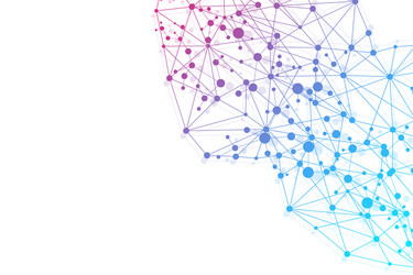 Geometric abstract background with connected line vector