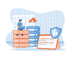 hackers stealing personal data hacker criminal vector image