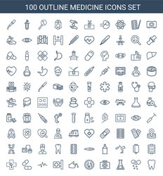 Medicine icons vector