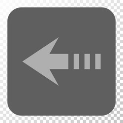 send left rounded square button vector image