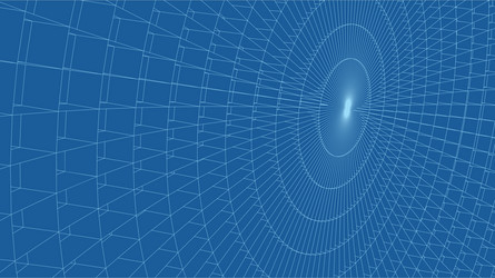 abstract 3d illuminated distorted mesh sphere vector image