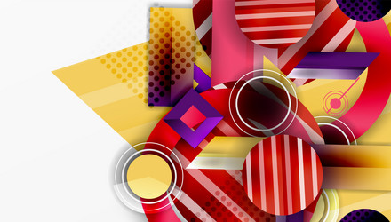 dynamic complex geometric abstract background vector image