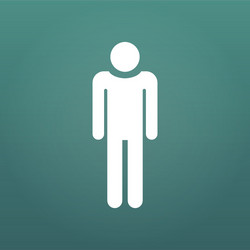 man icon design element for presentations vector image