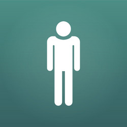 man icon design element for presentations vector