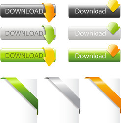 set web elements vector image