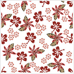 Batik design style patterns are same for fabric vector