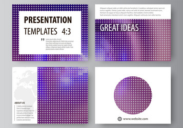 set of business templates for presentation slides vector image