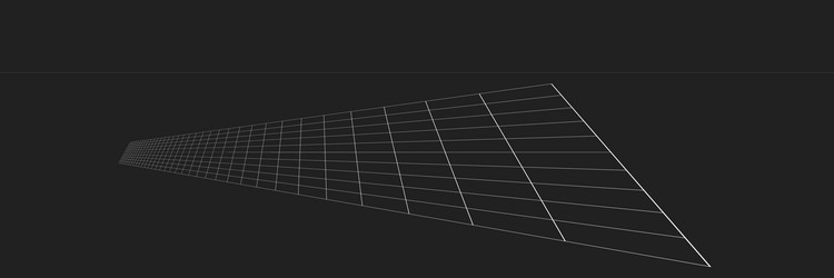 tilted skew 3d grid mesh vector image