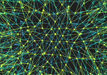 abstract science technology background 3d grid vector image