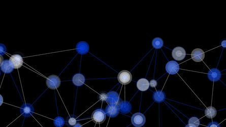polygonal elements triangles shapes with circles vector image