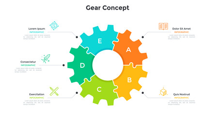 Pieces puzzle banner the four steps infographics Vector Image