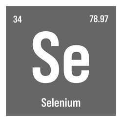 selenium se periodic table element vector