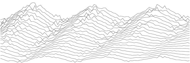 abstract wave pattern design with dynamic lines vector image