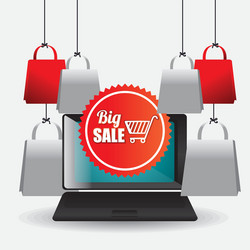 Cyber monday shopping season vector