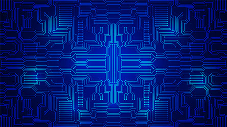 Digital Circuit Network Background vector