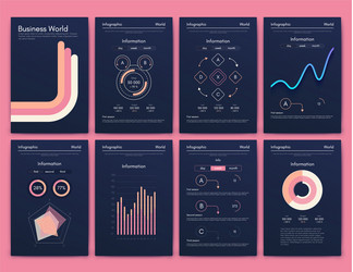 modern infographic elements for business vector