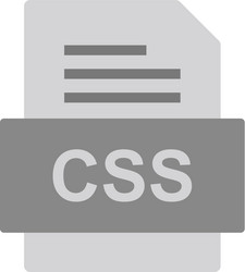 Css file document icon vector