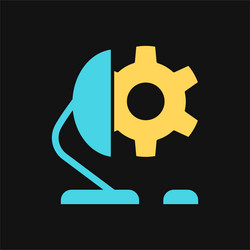 icon computer setting vector image
