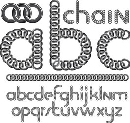 Script modern alphabet letters abc set lower case vector