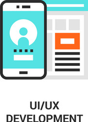 ui ux development vector image