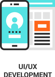 Ui ux development vector
