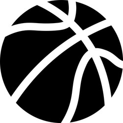 basketball ball icon vector