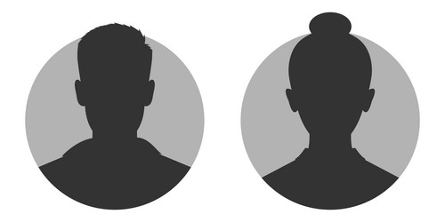 two avatars Vector Image